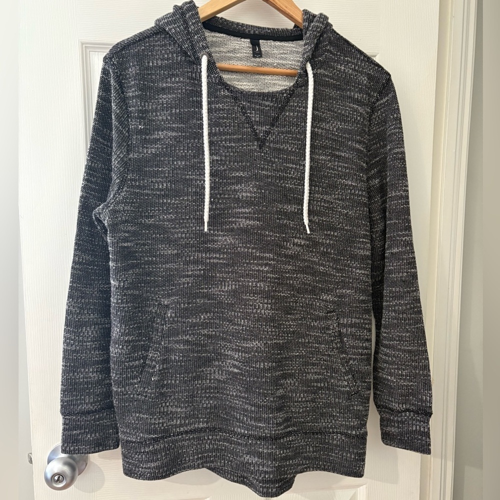 Cozy Black and Gray Women's Hoodie Sweater